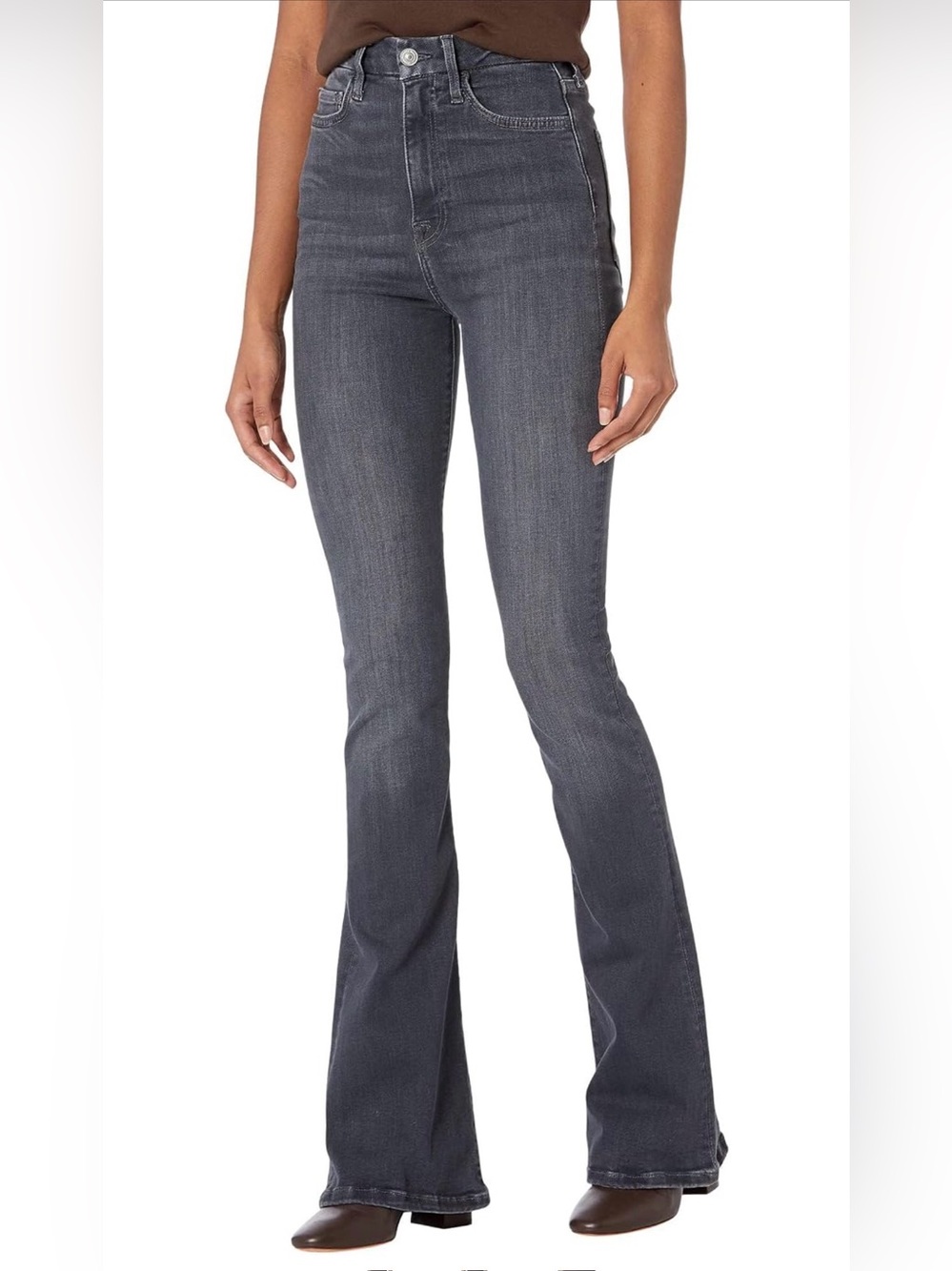 7 For All Mankind No Filter Denim Ultra High-Rise Skinny Boot Size 26